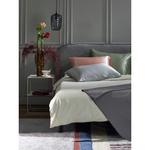 Наволочка из натурального шелка светло-серого цвета из коллекции essential, 50х70 см