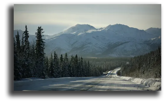 Постер "Заснеженные горы"