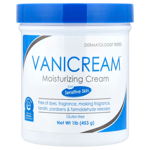 Vanicream, Увлажняющий крем, для сухой, раздраженной или чувствительной кожи, 453 г (1 фунт)