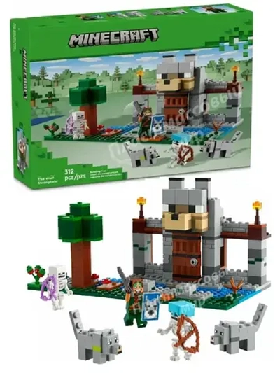 Конструктор Майнкрафт Волчья крепость 312 деталей