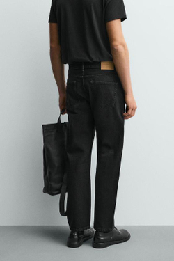 ZARA ДЖИНСЫ REGULAR FIT, УГОЛЬНЫЙ