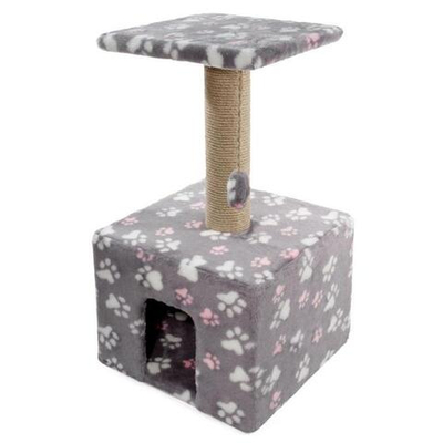 Игровой комплекс для кошек квадратный разноцветный, 410*410*720мм, Gamma