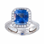 Кольцо с Сапфиром и Бриллиантами, R0070-31/1