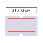 Ценники на товар самоклеящиеся 21*12 мм, 10 рулонов по 600 наклеек, маленькие стикеры для цены белого цвета, втулка 40 мм, для торгового зала или склада