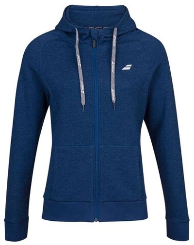 Женская Кофта теннисная Babolat Exercise Hood Jacket Women - estate blue heather