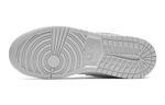 Jordan Air Jordan 1 Mid High top Basketball Shoes White Silver Unisex