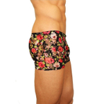 Мужские трусы-боксеры из сетки с яркими розами Rose Boxer (Размер: S) (Цвет: черный)