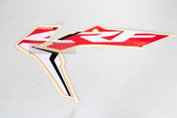 86194-KZZ-D10ZA. STRIPE, L. RR. SHROUD *TYPE1*. Honda CRF250L-M original decal on the radiator shroud