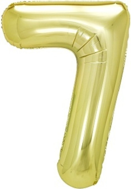 К 40" Цифра 7 Белое золото 100 см.