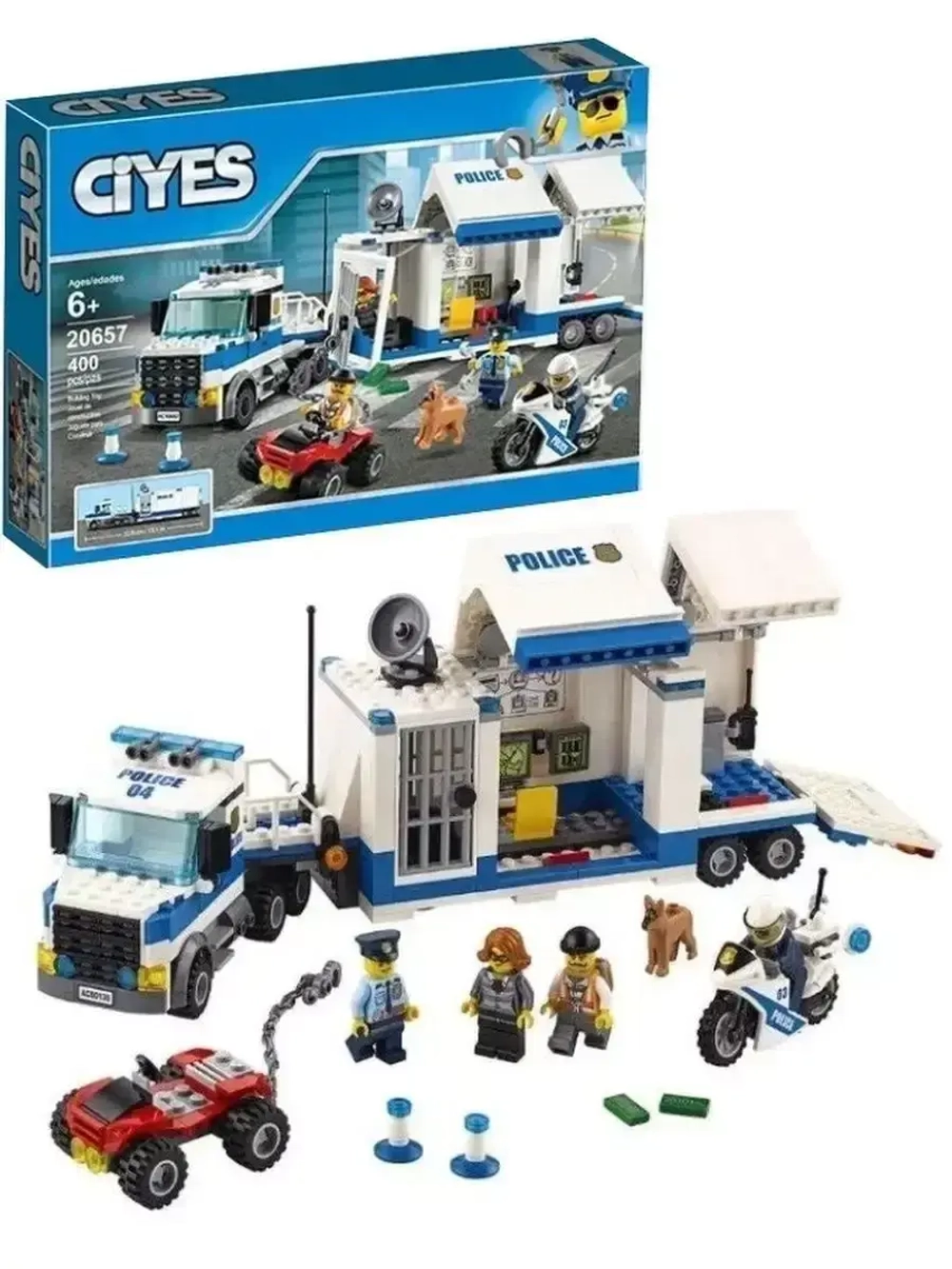 Конструктор Сити Полицейский Мобильный командный центр