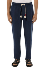 Брюки муж. MC Saint Barth CALAIS 61 синий лён