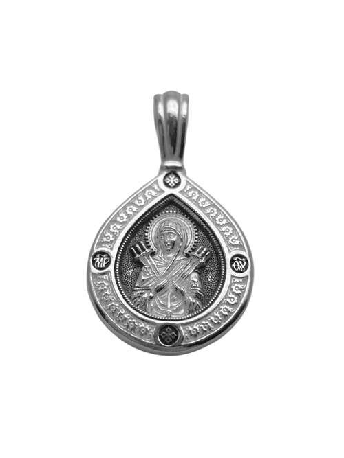 Образок из серебра/Чернение/Семистрел/Николай