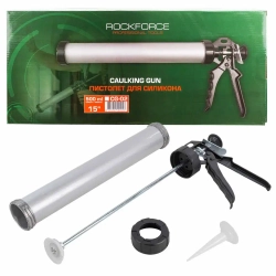 Пистолет для силикона алюминиевый 600мл RockForce##Rock FORCE RF-CG-02