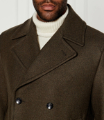 Хлопковое пальто BOSS BLACK - хаки(50527932)