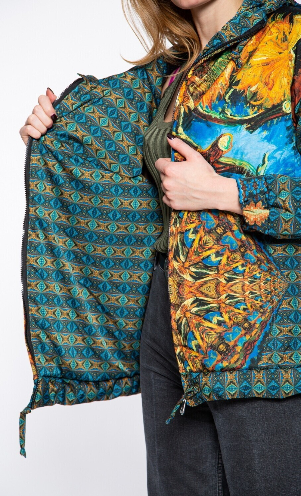 Куртка "Подсолнухи", по мотивам картины Ван Гога "Подсолнухи (F452)