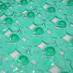 Коврик 67*38см "Мозайка" противоскользящий, бирюзовый