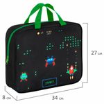 Папка на молнии с ручками BRAUBERG А4, 1 отделение, полиэстер, 80 мм, "Space strike", 273306