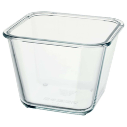 IKEA 365+ Контейнер для пищевых продуктов, квадратный/стеклянный, 1,2 л