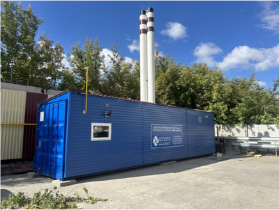 Модульная котельная установка на газе с резервом на дизельном топливе мощностью 4000 кВт (АМКУМн-4000.1 Г/Д).