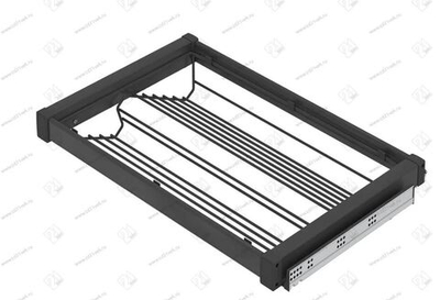 S-6731-A Выдвижная обувница в базу 600 мм, Starax, (560-590х475х150 мм), антрацит