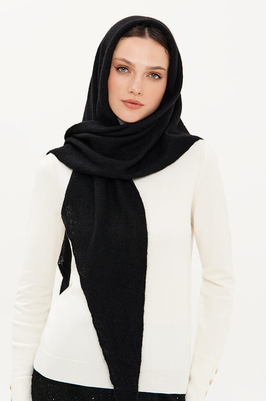 8421 Косынка женская (черный)