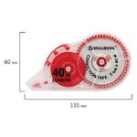 Корректирующая лента Brauberg Extra length, 5мм/40м, в блистере, с подкручиванием