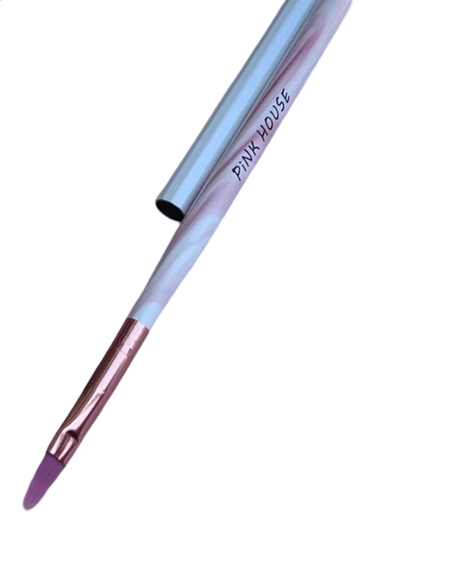 Кисть розовый мрамор градиент Pink House