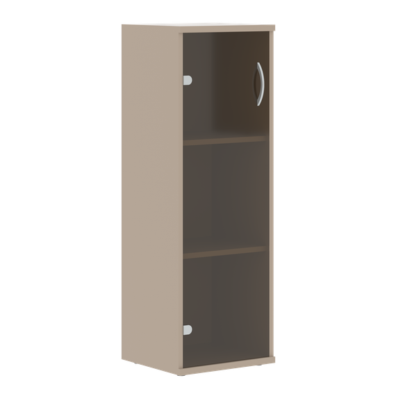 Шкаф колонка со стеклянной дверью СУ-2.4 Мокачино 406х365х1200 IMAGO