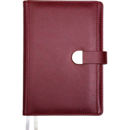 Ежедневник дат. 2026г А5 deVENTE Denver 336стр., бордовый, тв.обложка, кожзам, ляссе, карман