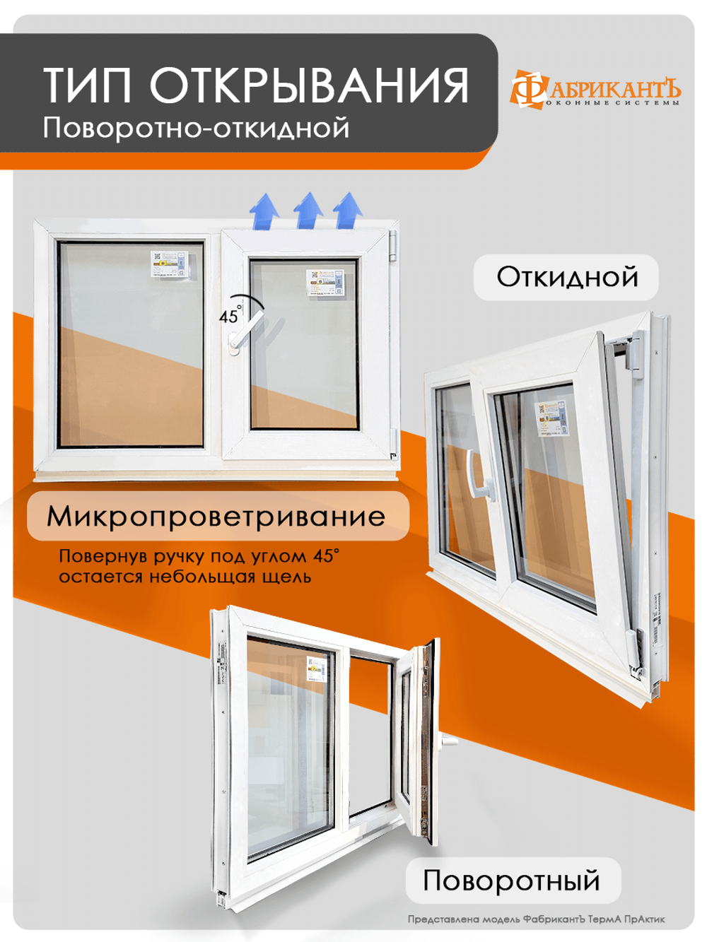 Пластиковое окно 1200 х 1000 ТермА Эко + Москитная сетка, двухстворчатое