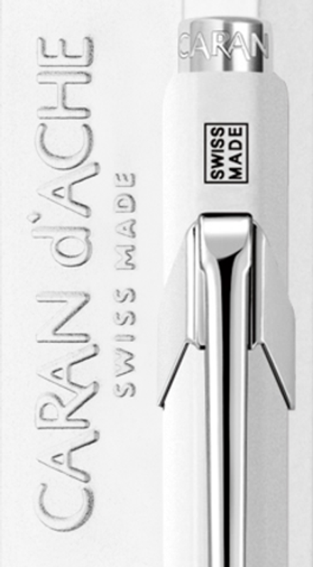 Ручка шариковая Caran d`Ache 849 Office Pop Line White