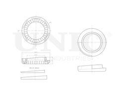 Проставка пружины задняя верхняя UNIO RMP-16103