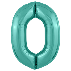 Фольгированная цифра, цвет Бискайский Зеленый 102 см