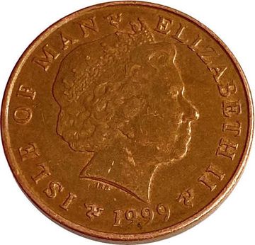 1 пенни 1999 Остров Мэн