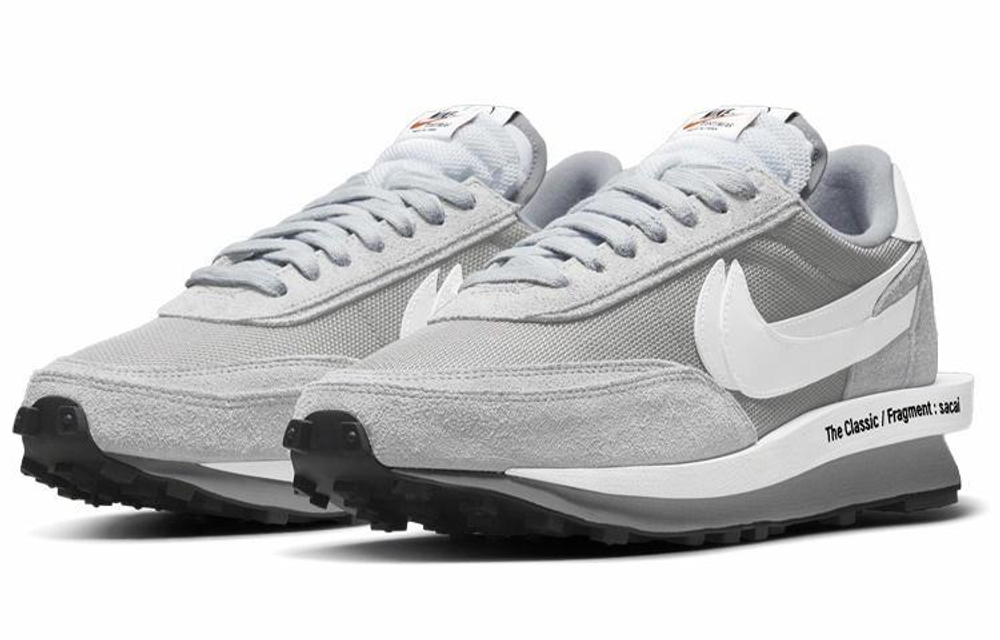 Кроссовки Fragment Design X Sacai X Nike Ldwaffle "Light Smoke Grey"