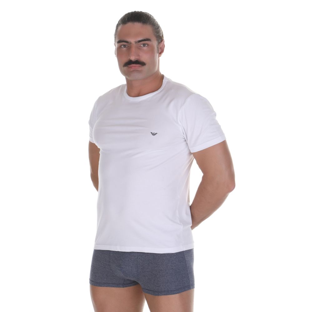 Набор мужских футболок 2в1 (белый, темно-синий) Emporio Armani 111267_CC717 10410