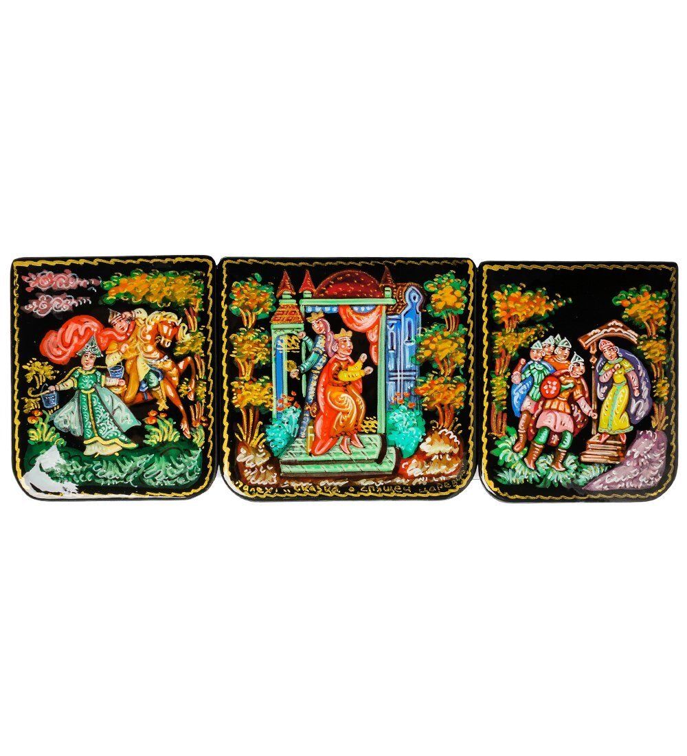 Народные промыслы ШК-85/13 Шкатулка «Сказка о спящей царевне» С.М. 18x6,5