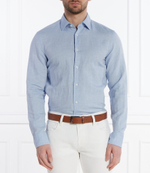 Льняная рубашка C-HAL-kent-C4-232 BOSS BLACK - голубой(50513661)