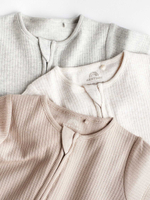 Боди с коротким рукавом для малышей Next Q53-627, 3 шт., Бежевый, Молочный