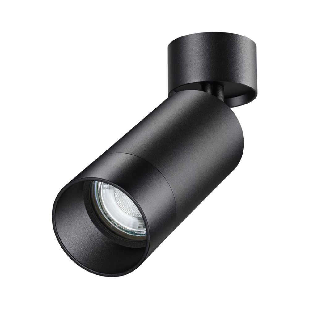 370869 OVER NT22 417 черный Светильник накладной IP20 GU10 9W 220V SLIM