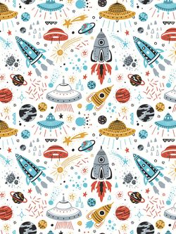 Постельное белье Сказка "Alien/Alien (компаньон)" 1,5-сп Наволочка 50х70 см 1 шт Простынь на резинке 90х200 см Пододеяльник 145х215 см,бязь