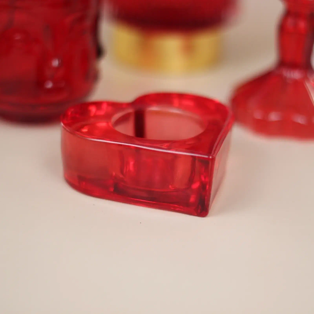 Подсвечник «Тайна любви» 8,5*8,3*3 см, Рубин