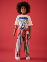 Джинсы широкие для девочки Next E85-929, Розовый, Синий