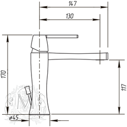 Смеситель для раковины Migliore Opera ML.OPR-6013 схема