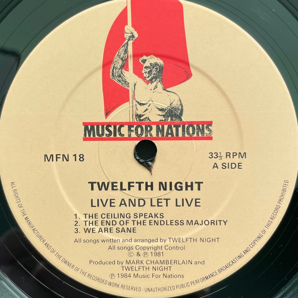 Twelfth Night ‎– Live And Let Live (Англия 1984г.)