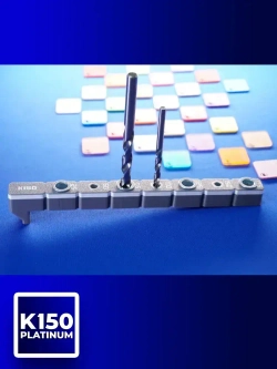 Мебельный кондуктор К150 PLATINUM для сверления отверстий под шкант и конфирмат шаг 25 мм для сборки мебели