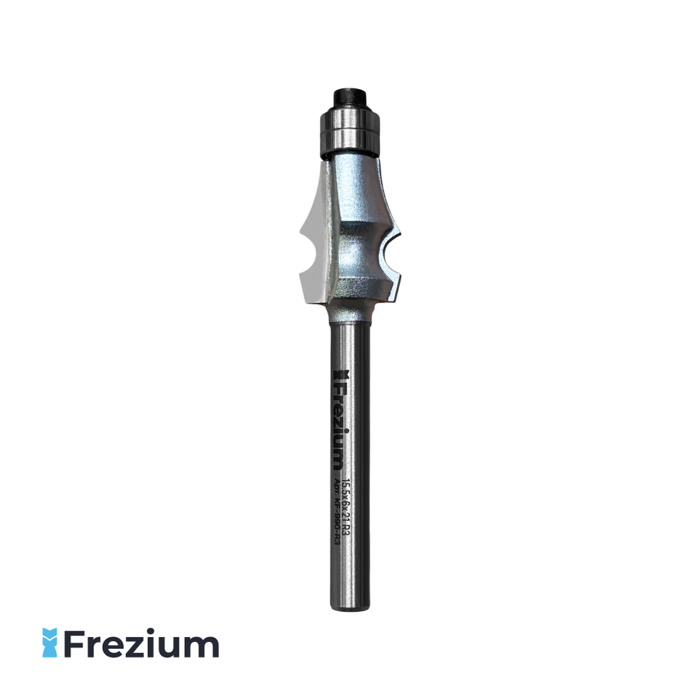 Калевочная фреза по дереву "Frezium" 15.5x6x21 R3; KF-990-R3