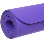 Коврик для йоги 6 мм 183*61 см «Шамбола» с лазерной гравировкой (ТРЕ), сиреневый