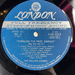 Винтажная виниловая пластинка LP The Rolling Stones Through The Past, Darkly (Big Hits Vol. 2) (Japan 1976) (No Obi) Dandelion
