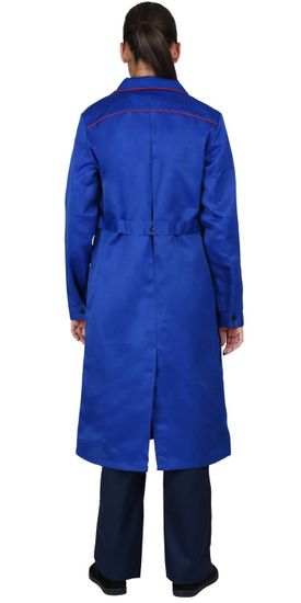 Халат женский "Сириус-Техник" (василек/красный)